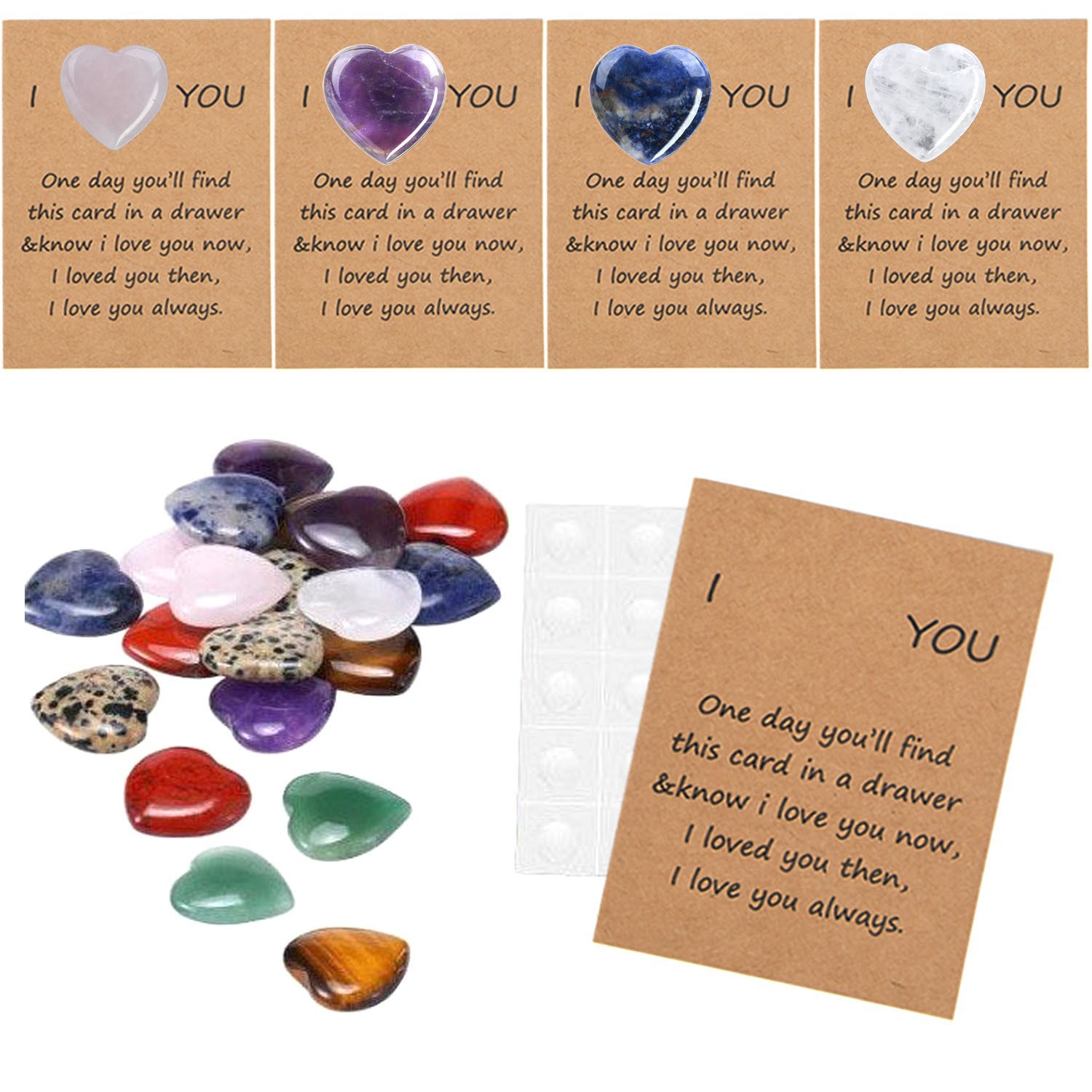 40pcs crystal stone card set 3