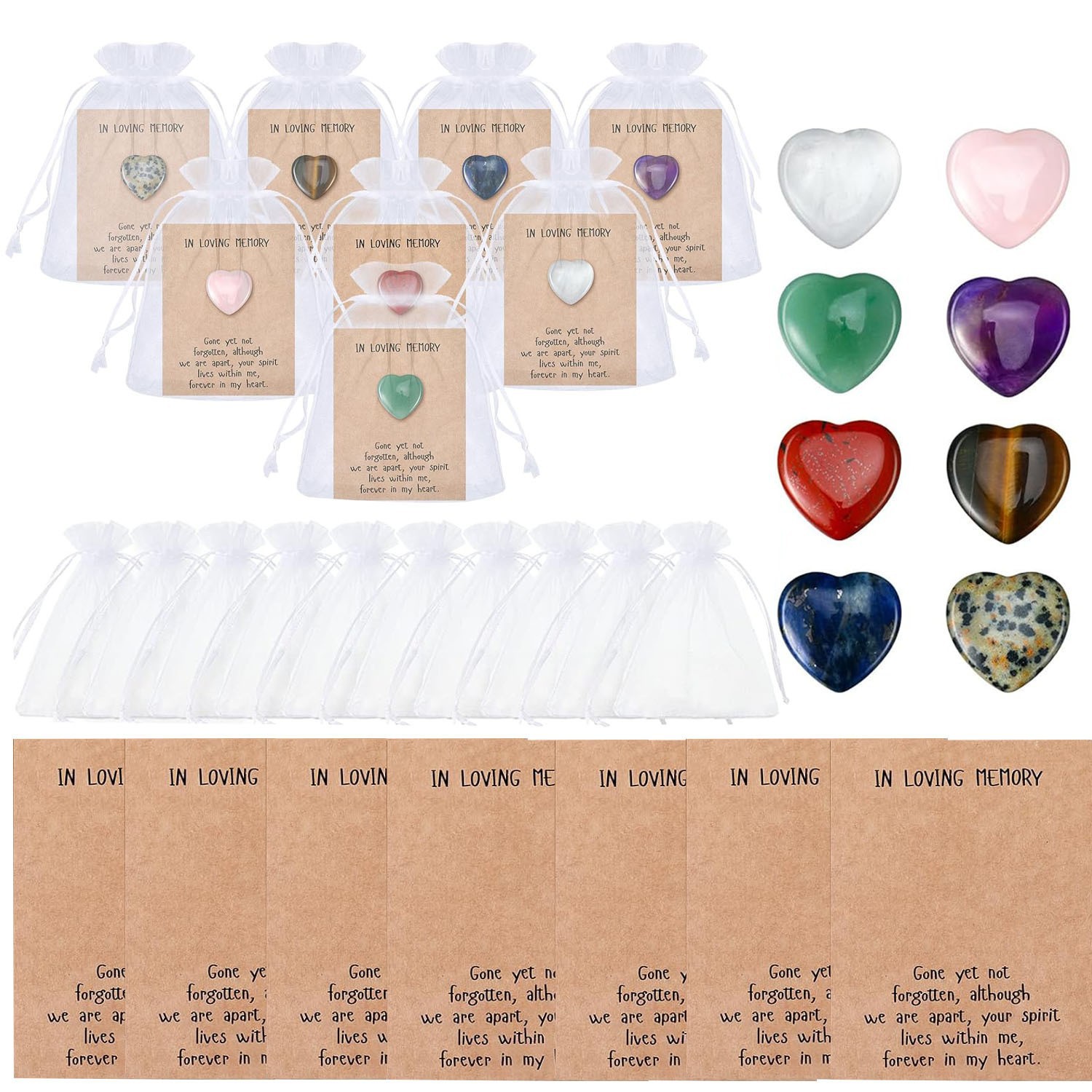 40pcs crystal stone card set 4