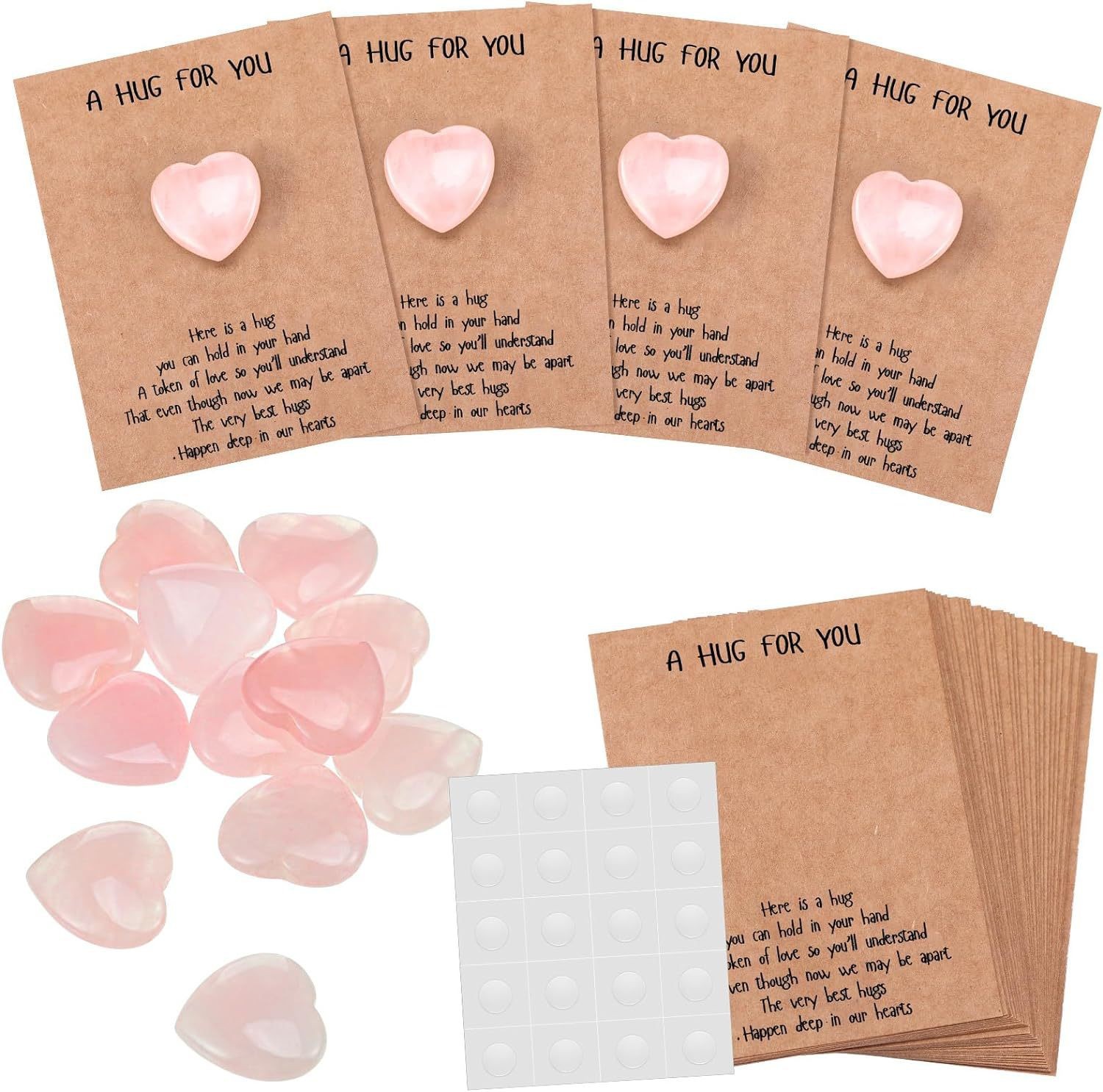 24pcs rose quartz set