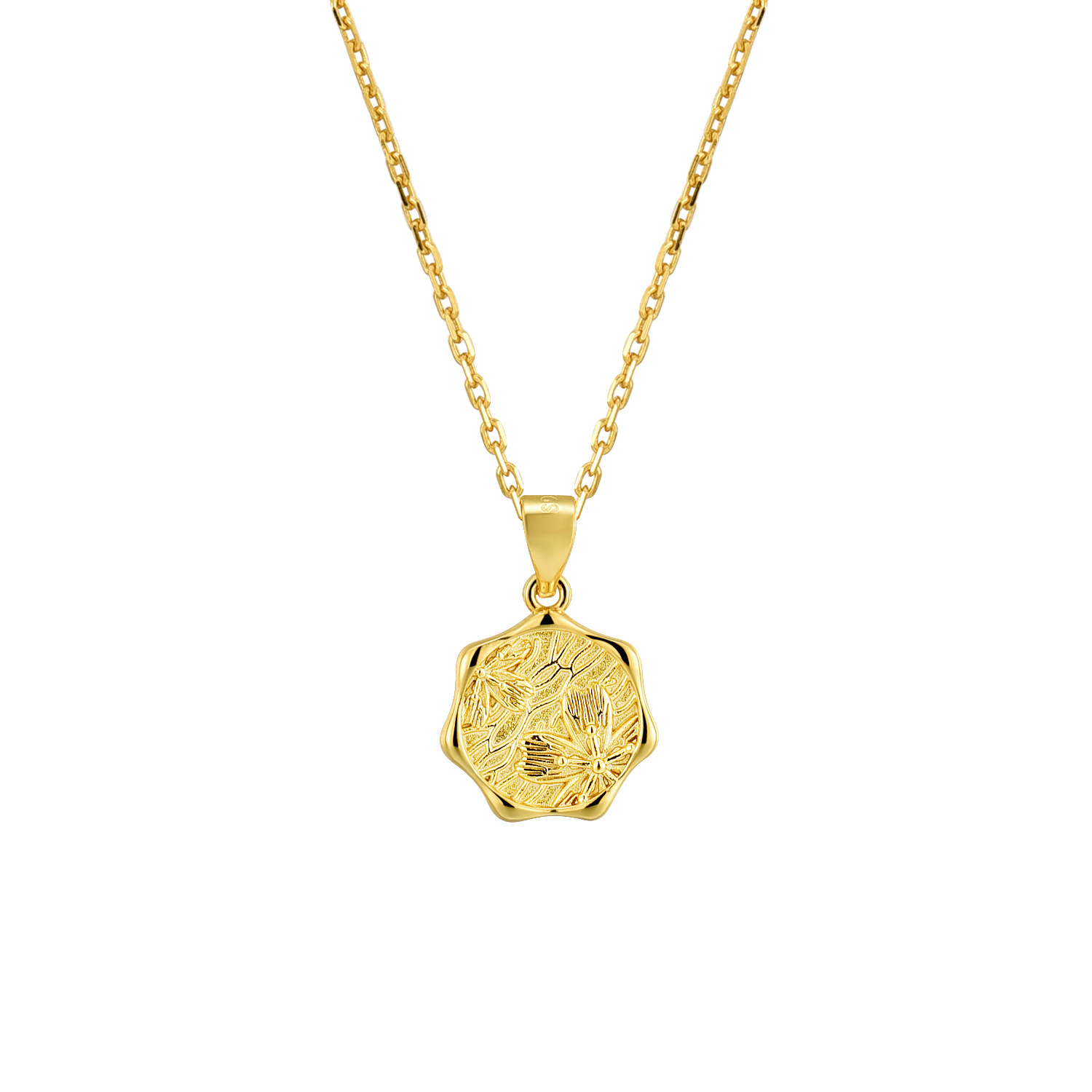 18K Peach Blossom Necklace