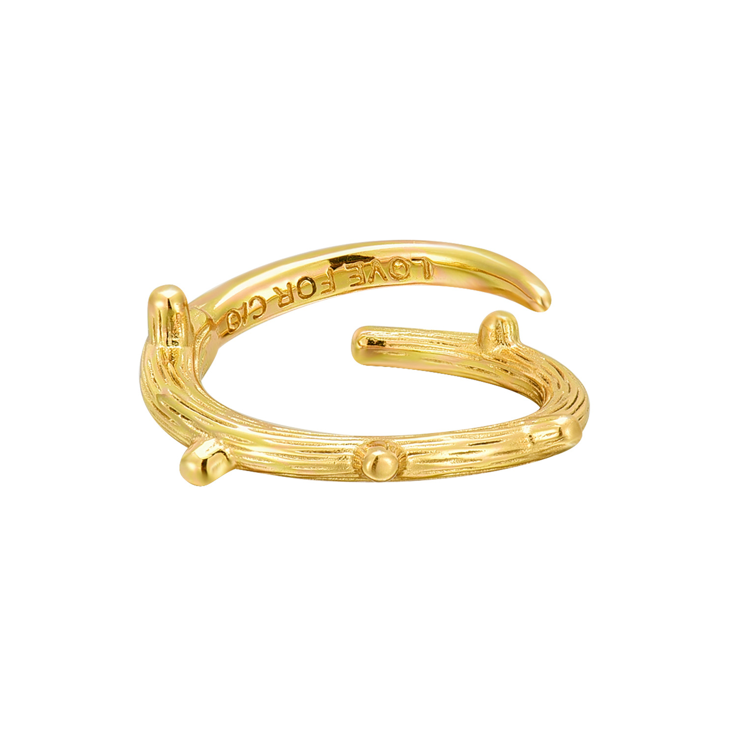 Gold Branch Ring