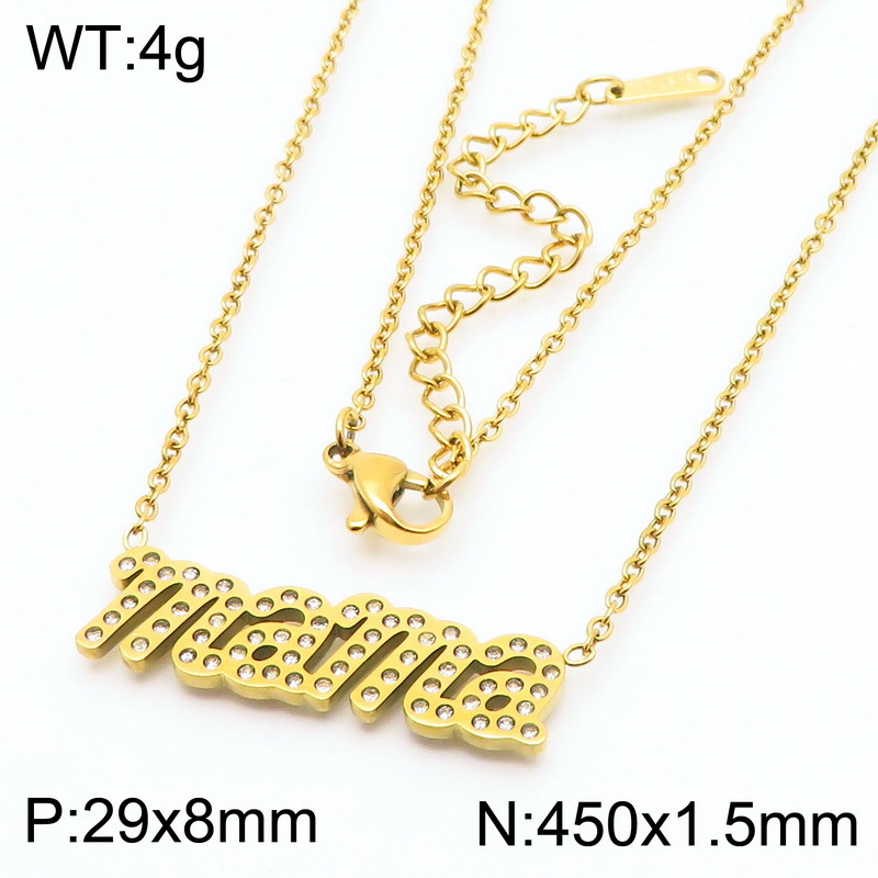 Gold necklace kn286034-klx