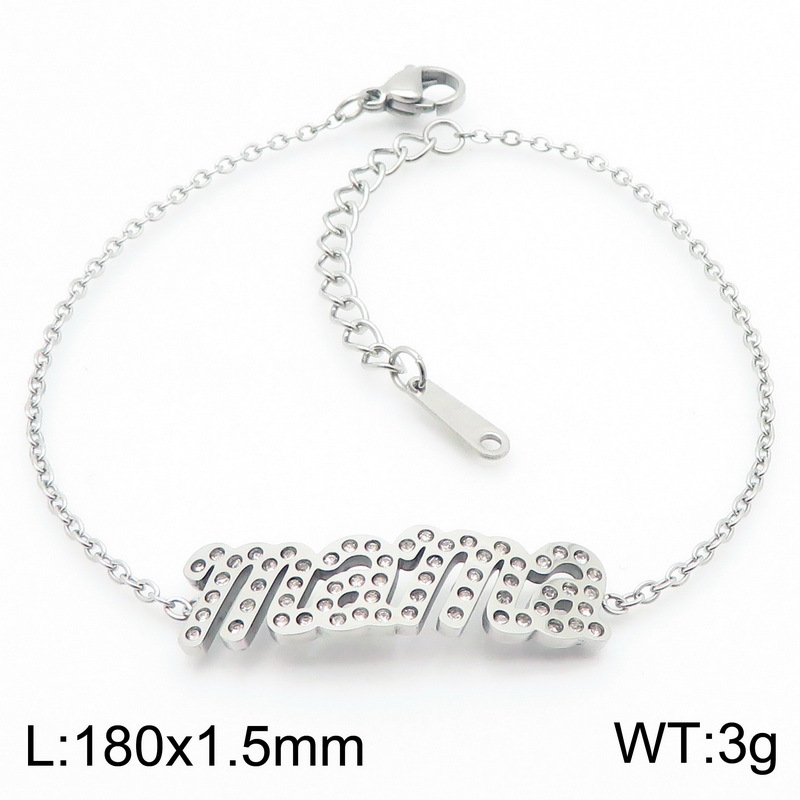 Steel color bracelet kb184893-klx