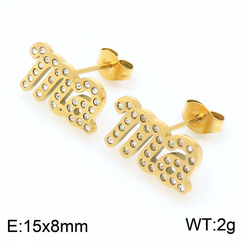 Gold earrings ke114360-klx