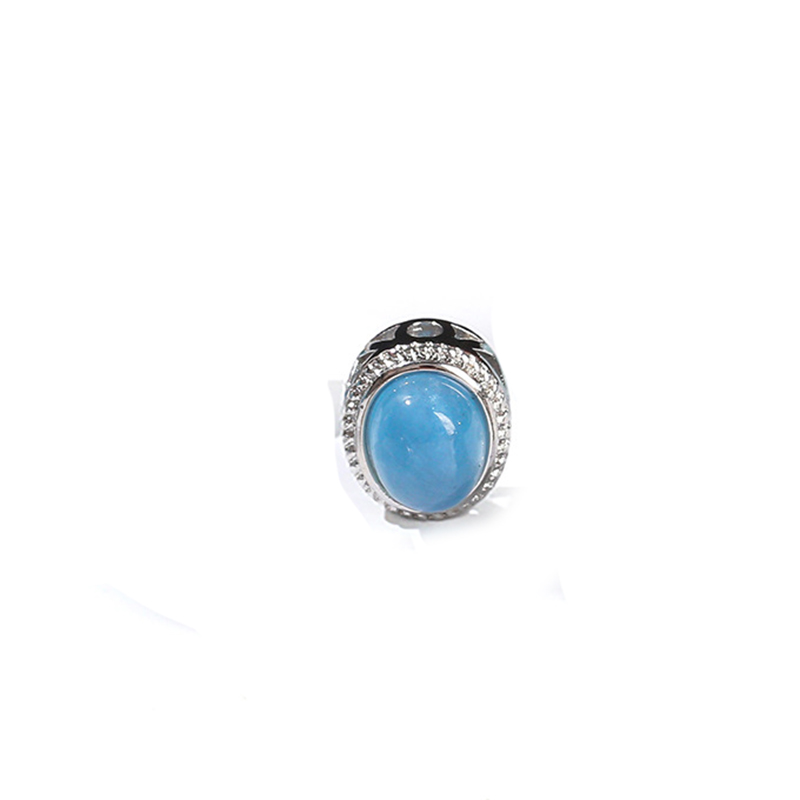 Natural aquamarine oval magic box-small