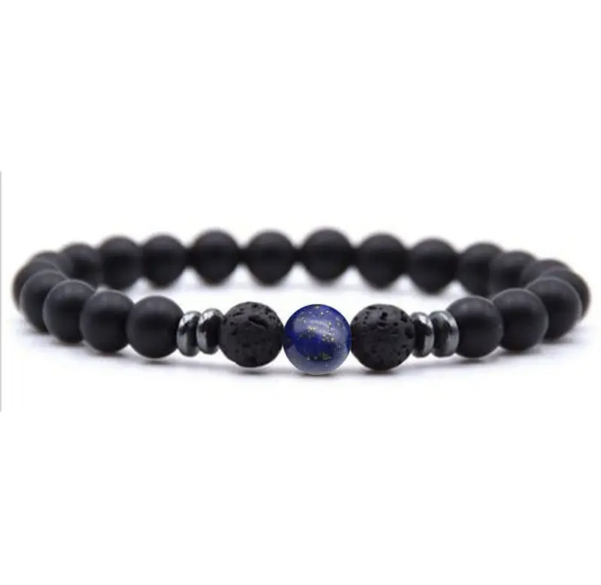 Frosted stone 8mm lapis lazuli