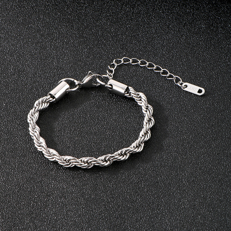 16+5cm steel color bracelet