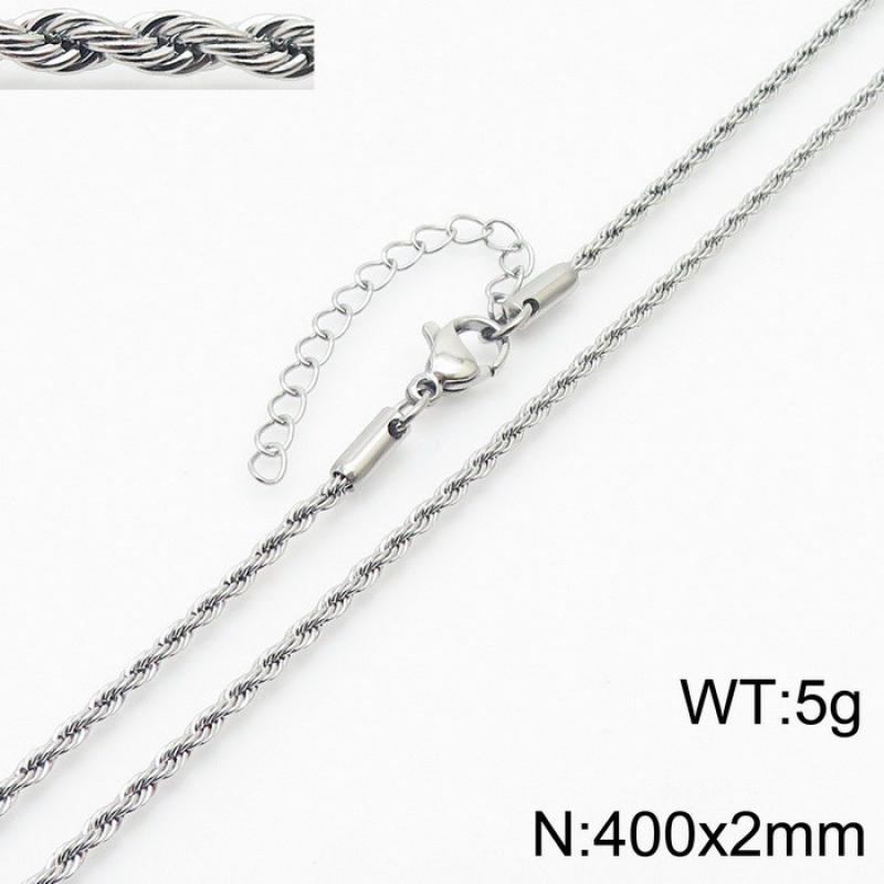 40cm steel color necklace