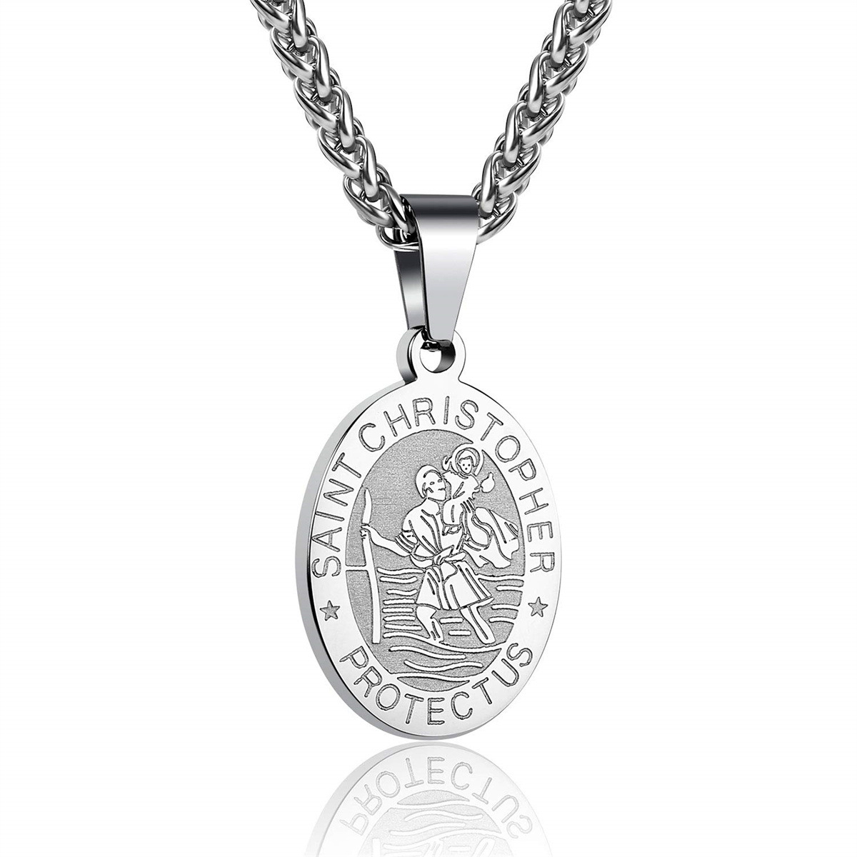 Saint Christopher steel color