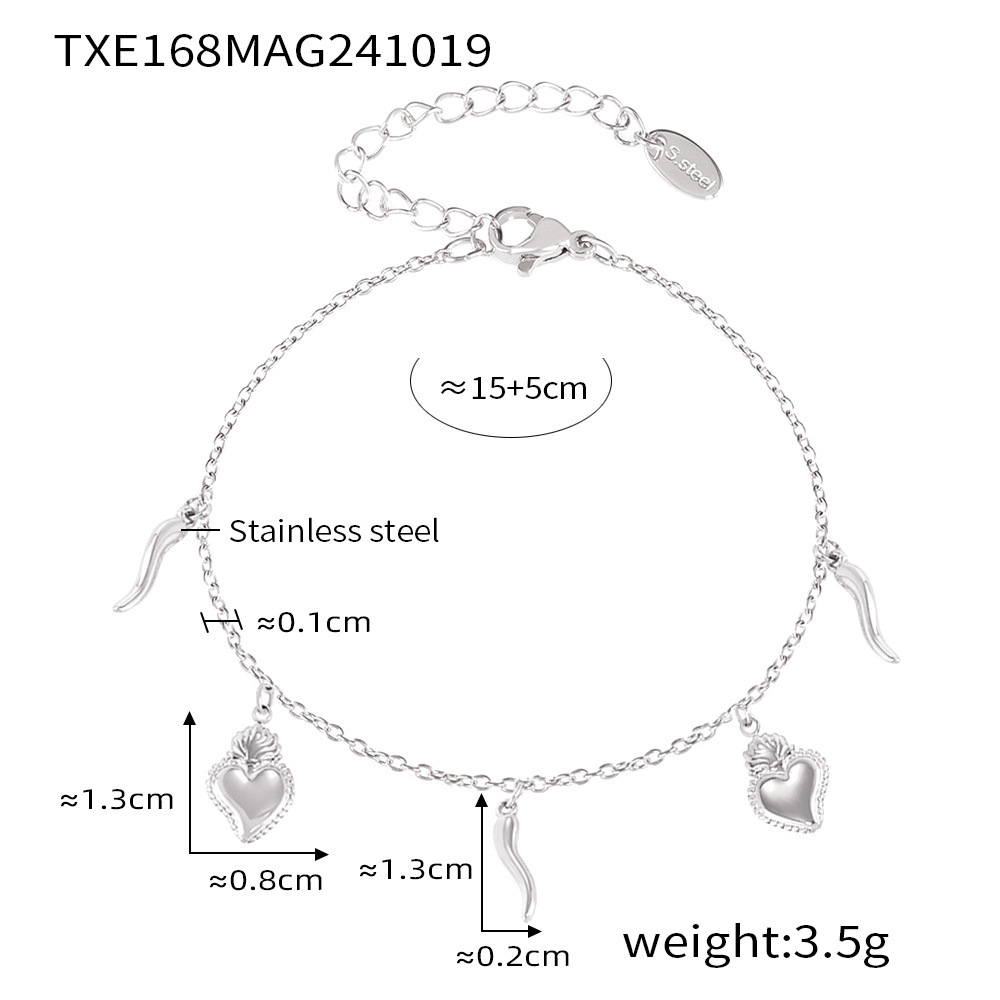 Txe168-steel color diy multi-accessory bracelet