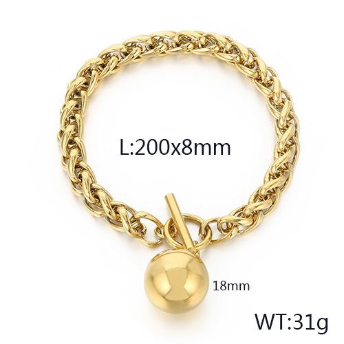 Gold bracelet KB168187-Z