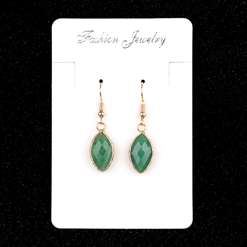 Green strawberry crystal (pair)