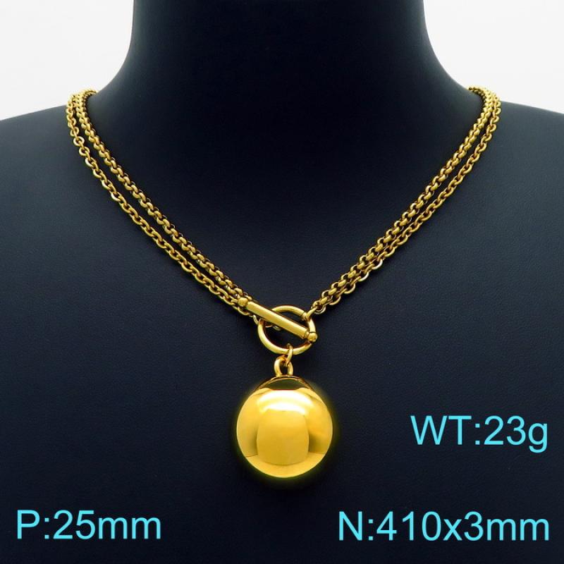 Gold necklace KN225108-Z