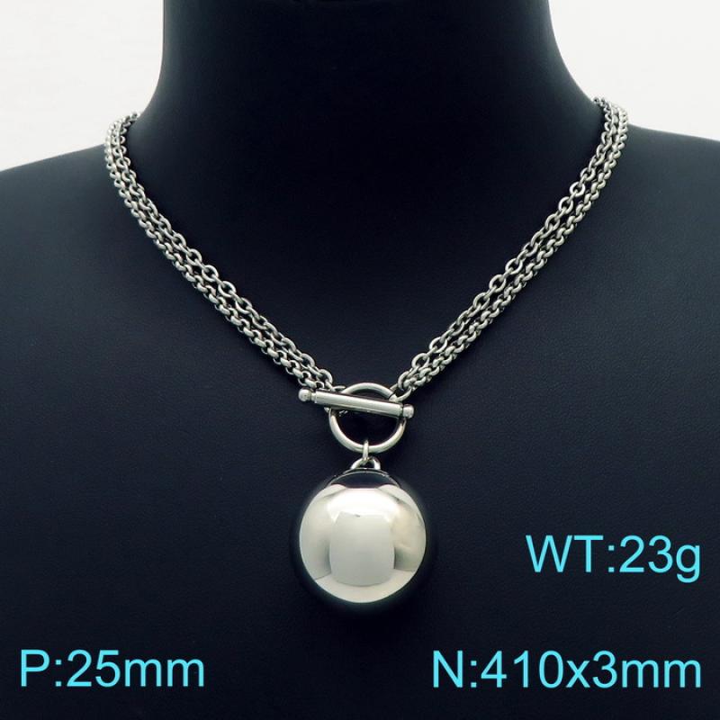 Steel Necklace KN225109-Z