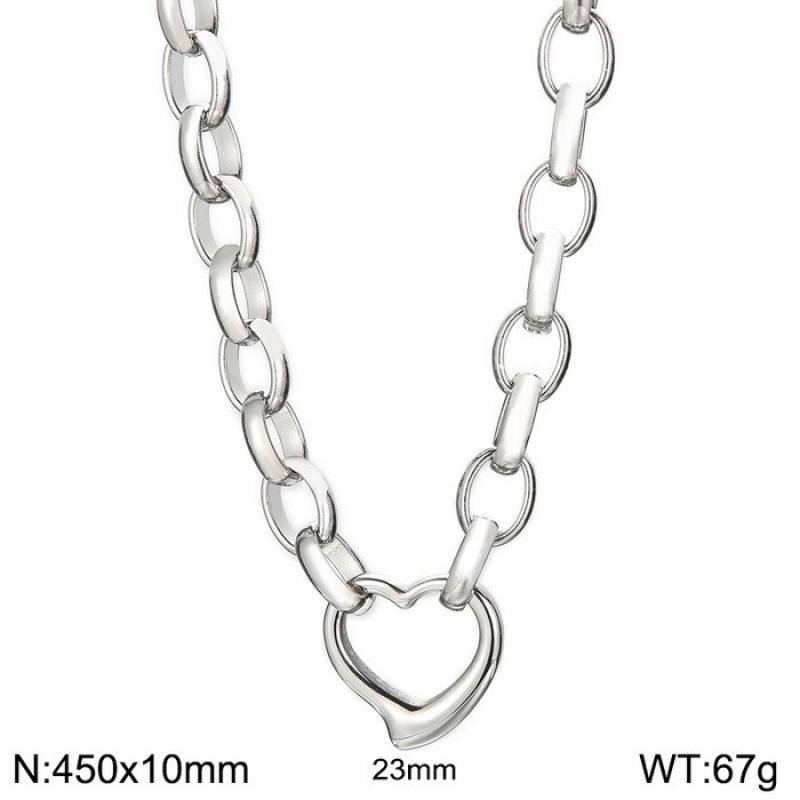 Steel color necklace 45cm=kn230899-z