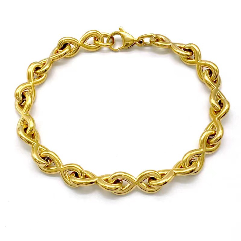 Gold bracelet 22cm long