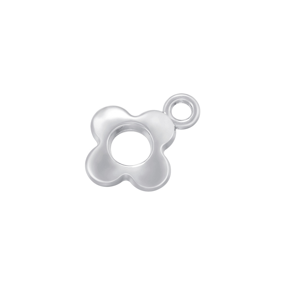 Vd1676 white gold hollow four-leaf clover