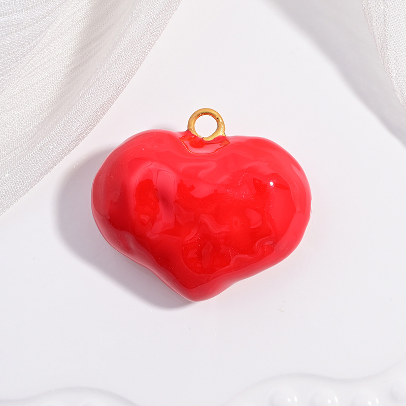 Vd1665 golden red oil dripping heart