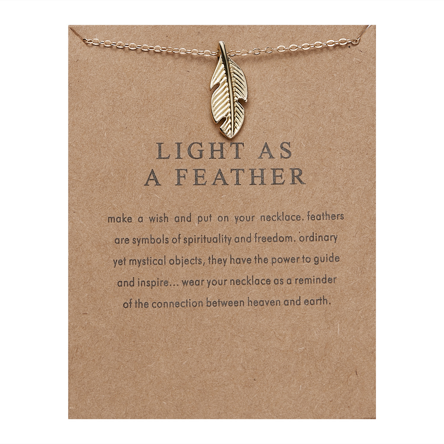 Paper card leaf necklace