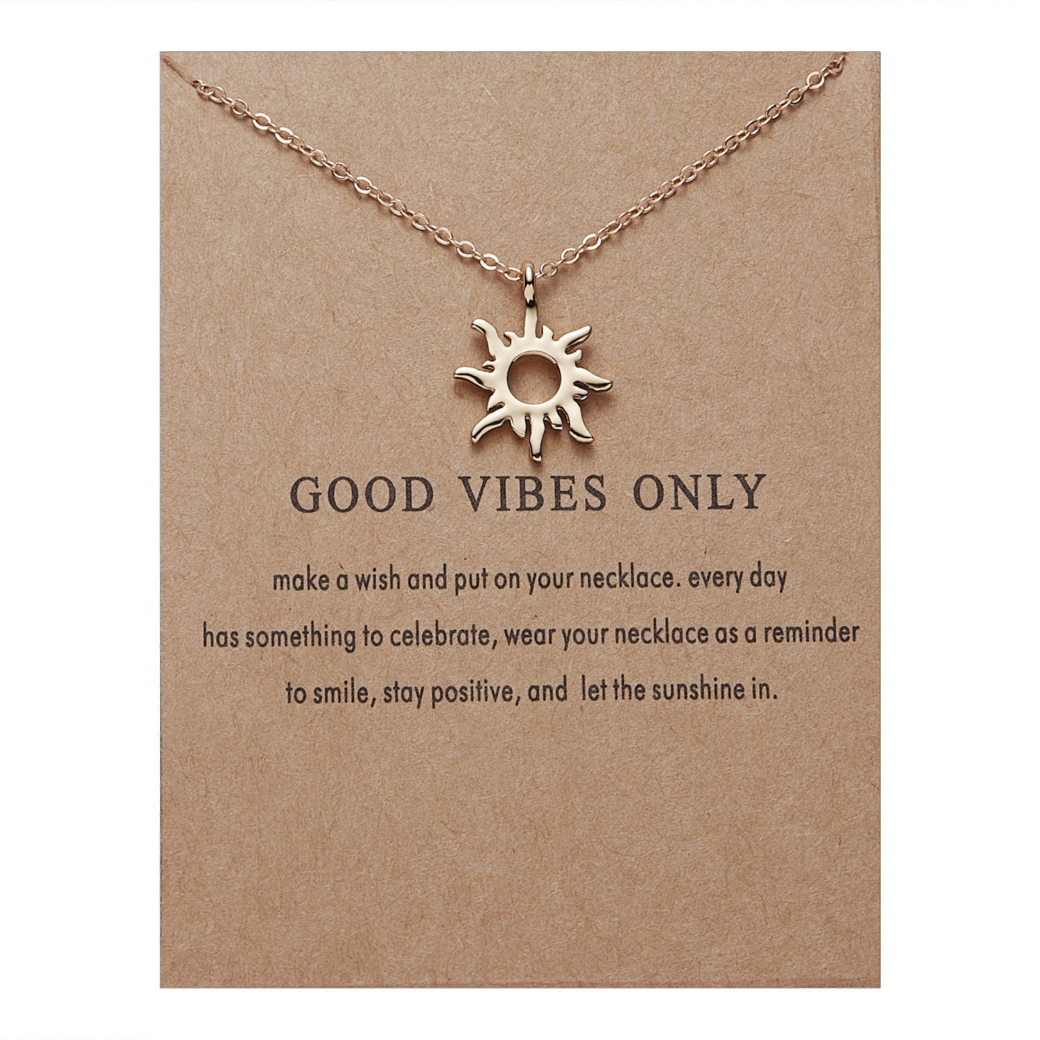 Paper card Sun Necklace