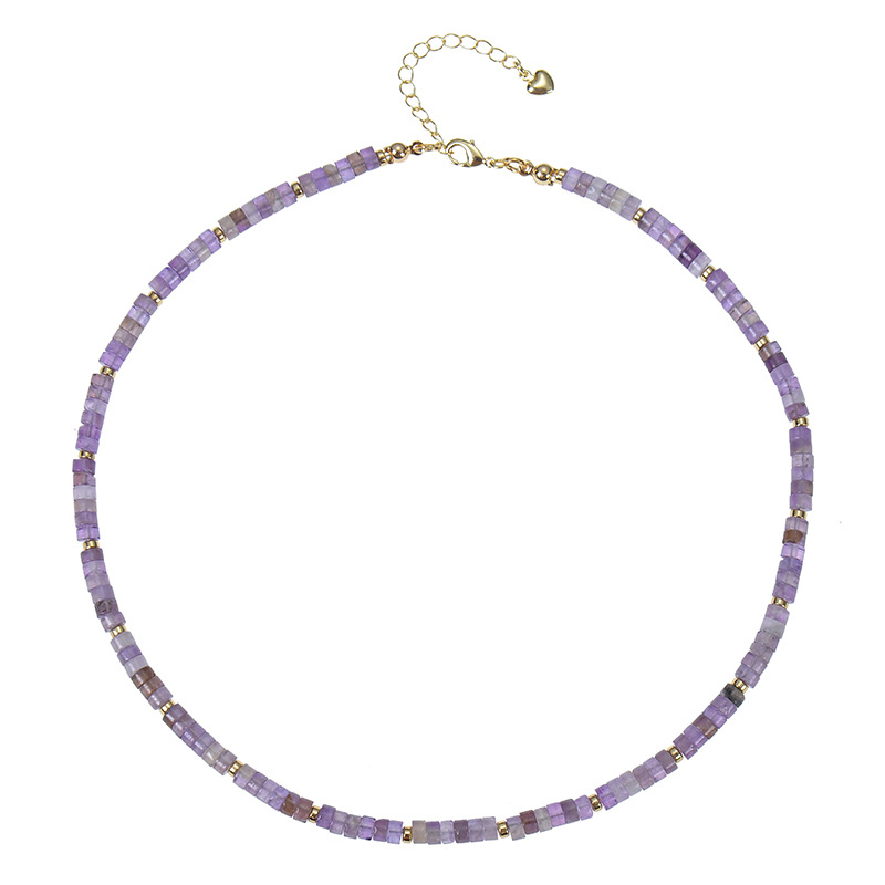 Natural amethyst necklace