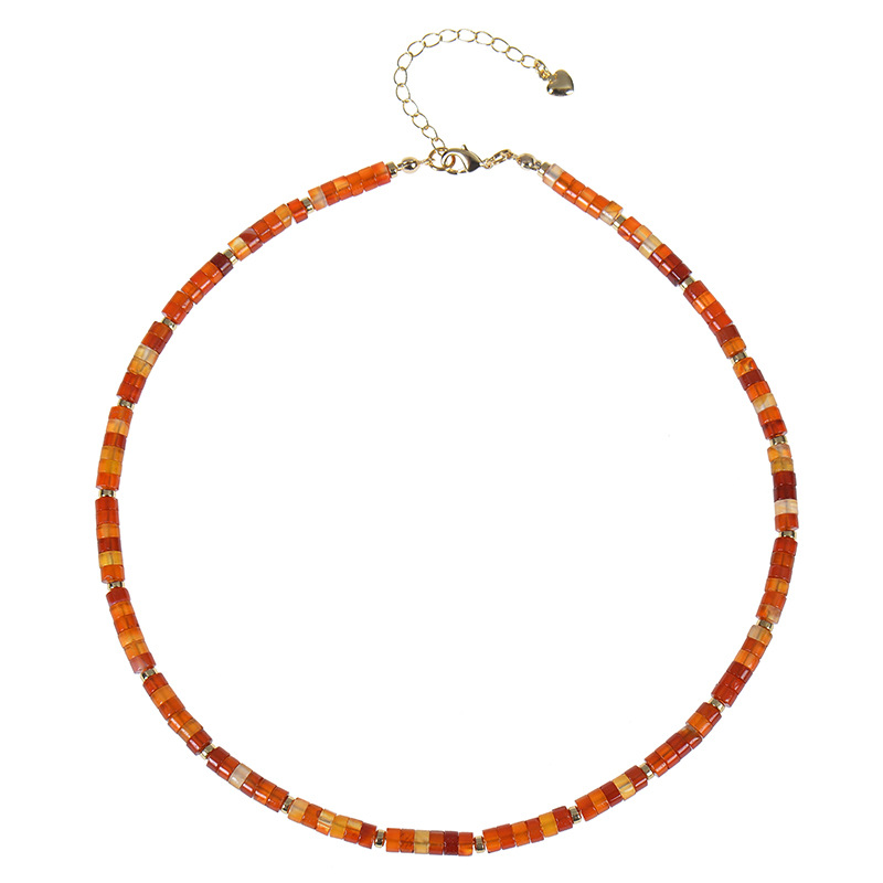 Red agate necklace