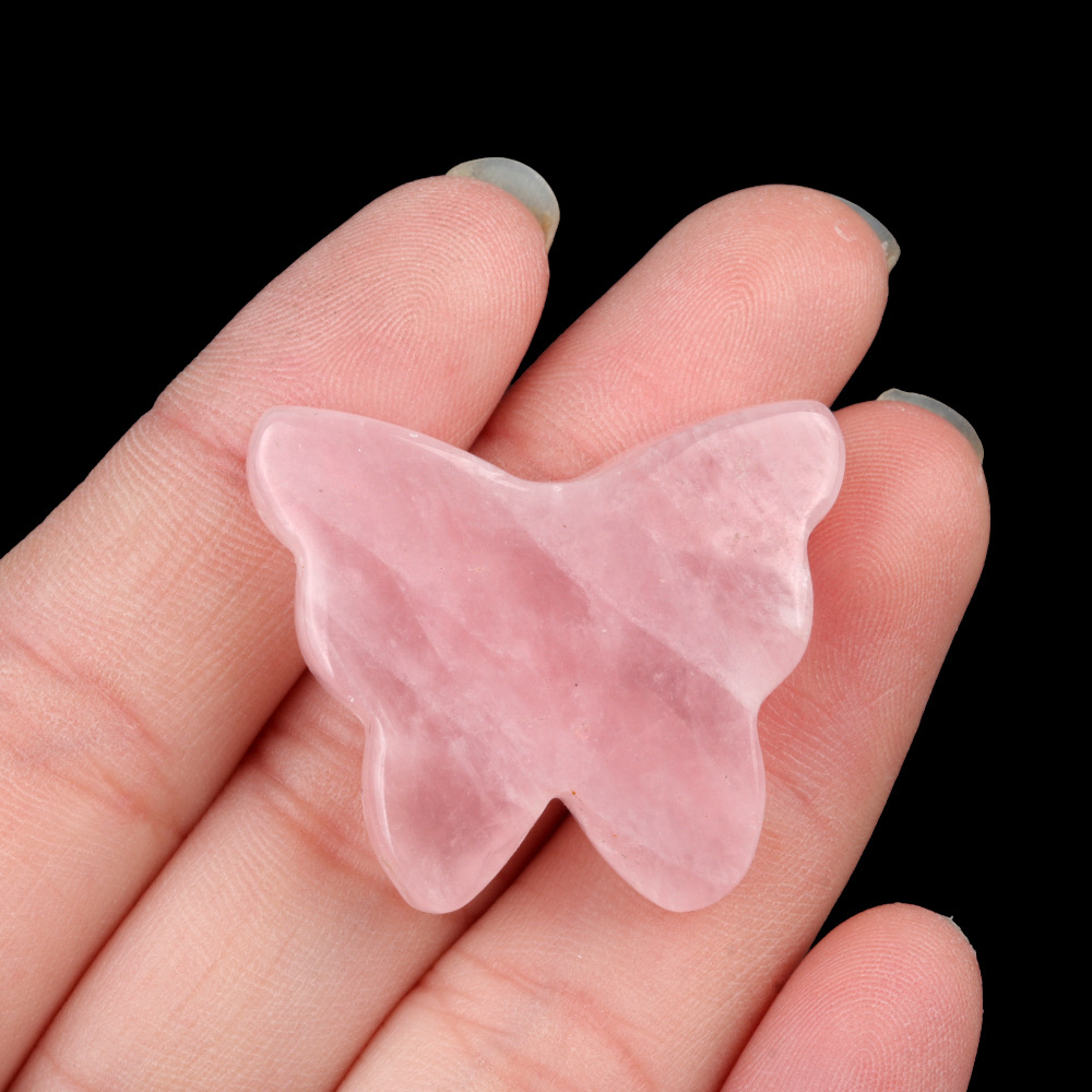 Pink crystal (30 * 35mm without holes)