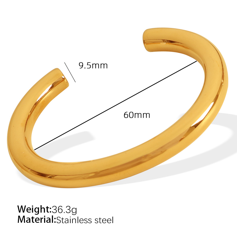 SZ93 gold wide 9.5mm bracelet