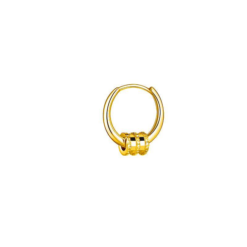 A yellow gold small waist ear buckle