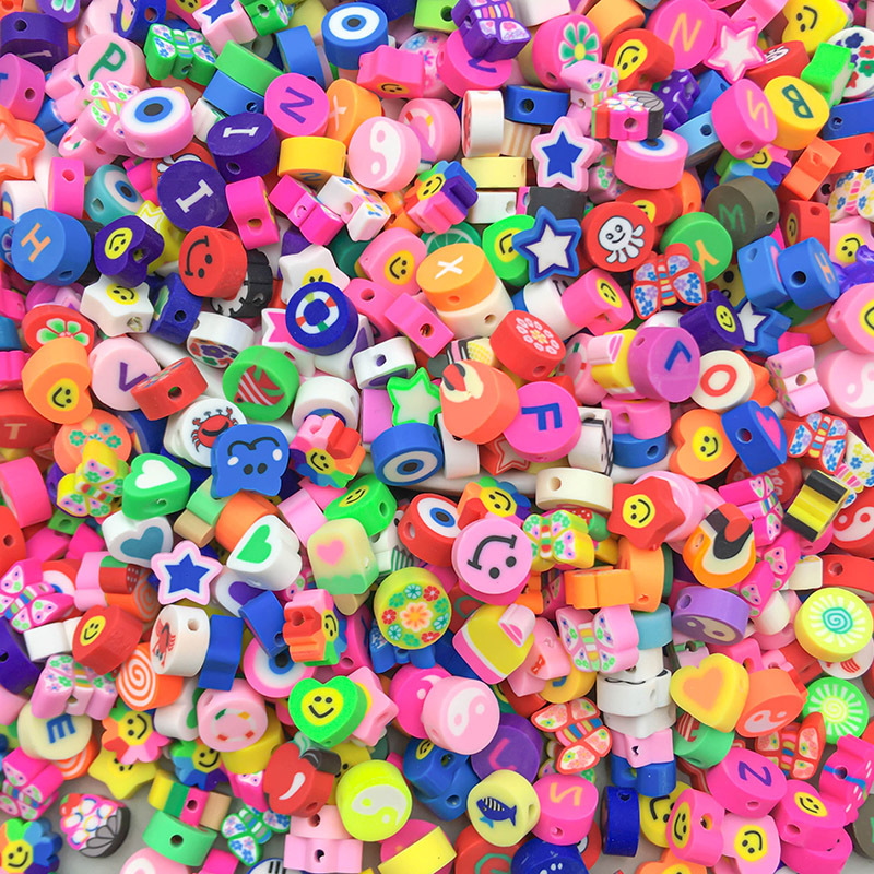 Random 100 soft ceramic beads-SN542