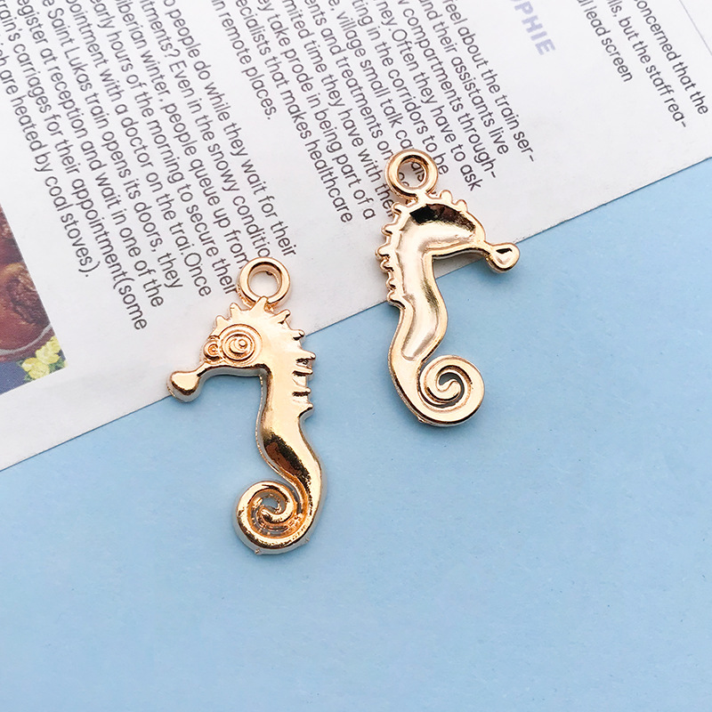 1 PCs KC Gold Ocean Seahorse 15x30mm-18303-1.5G