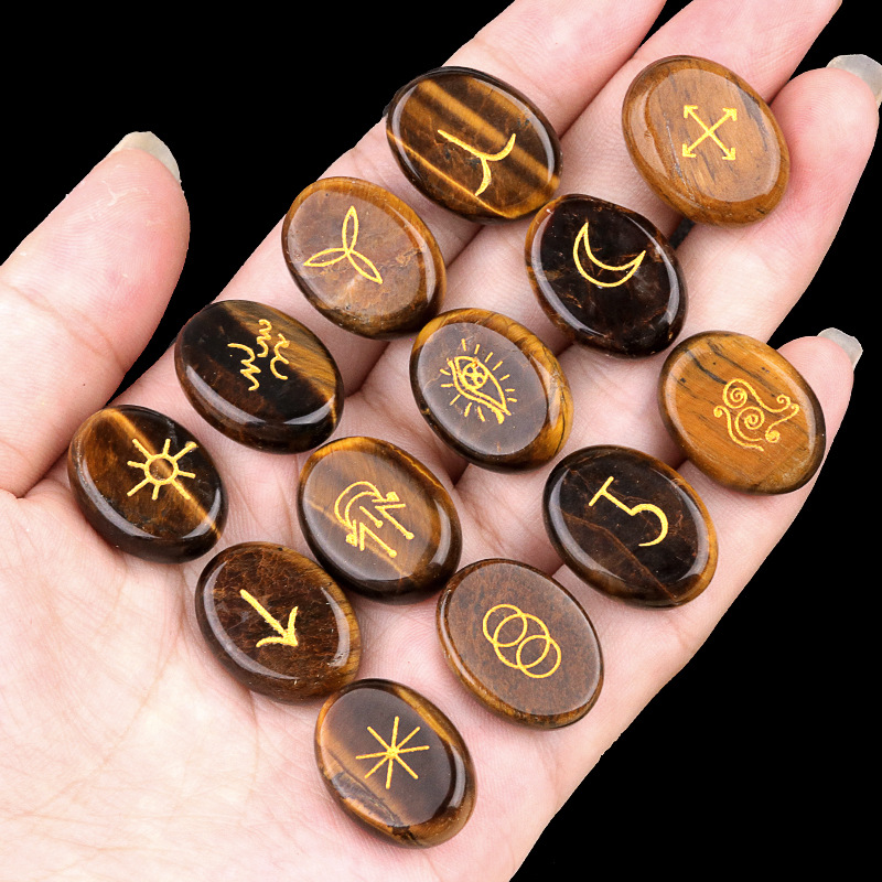 Tiger Eye stone (13 pieces)