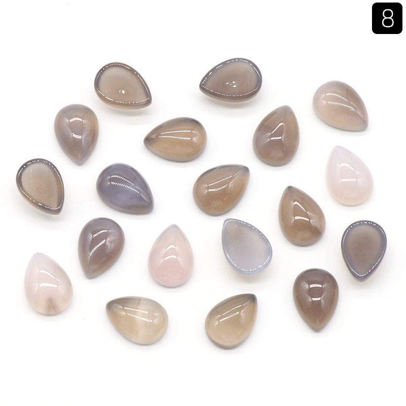 10x 14mm gray agate (single)