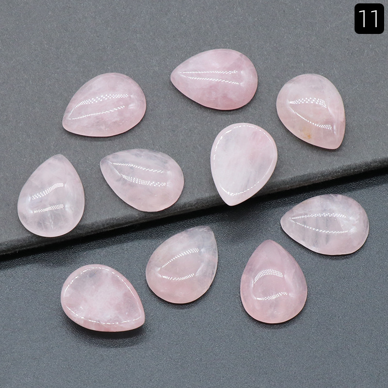 15x 20mm pink crystal (single)