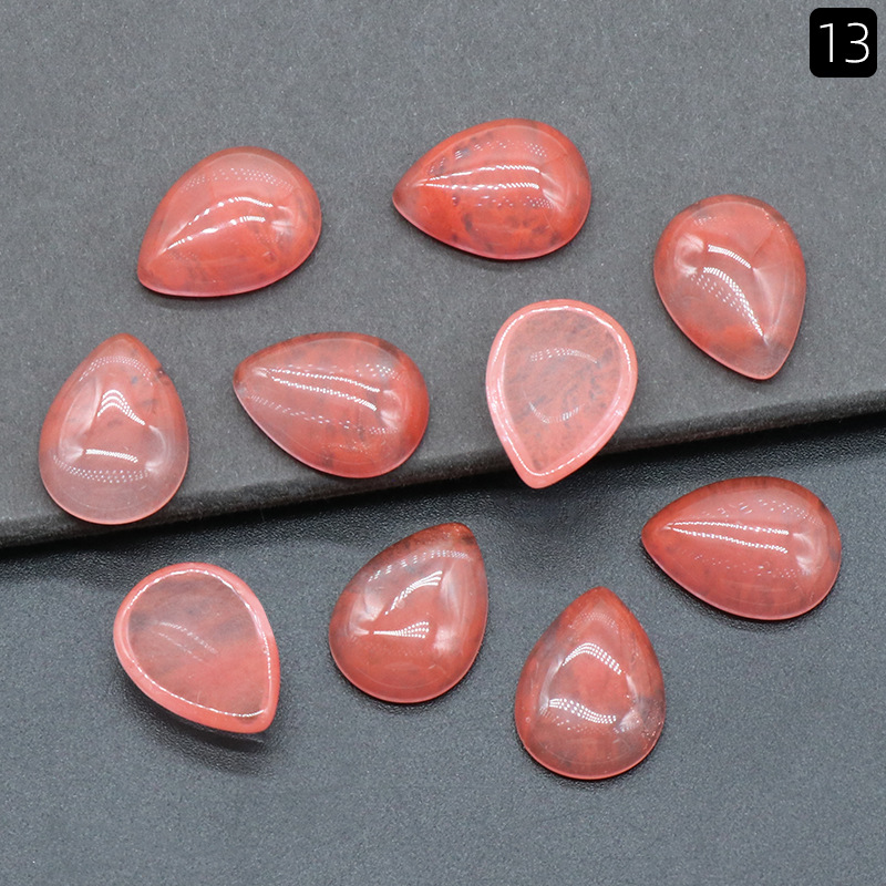 15x 20mm watermelon red (synthetic) (single)