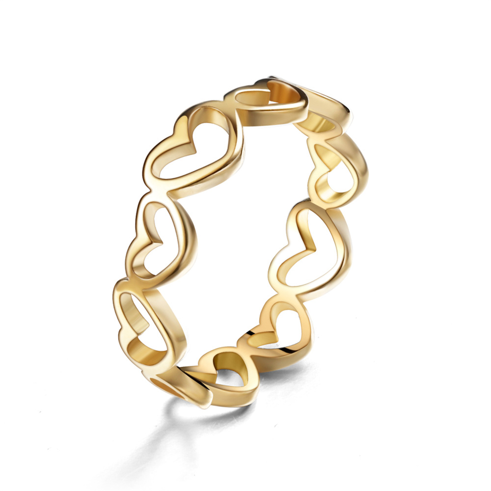 XG525 Love Heart Ring-Gold