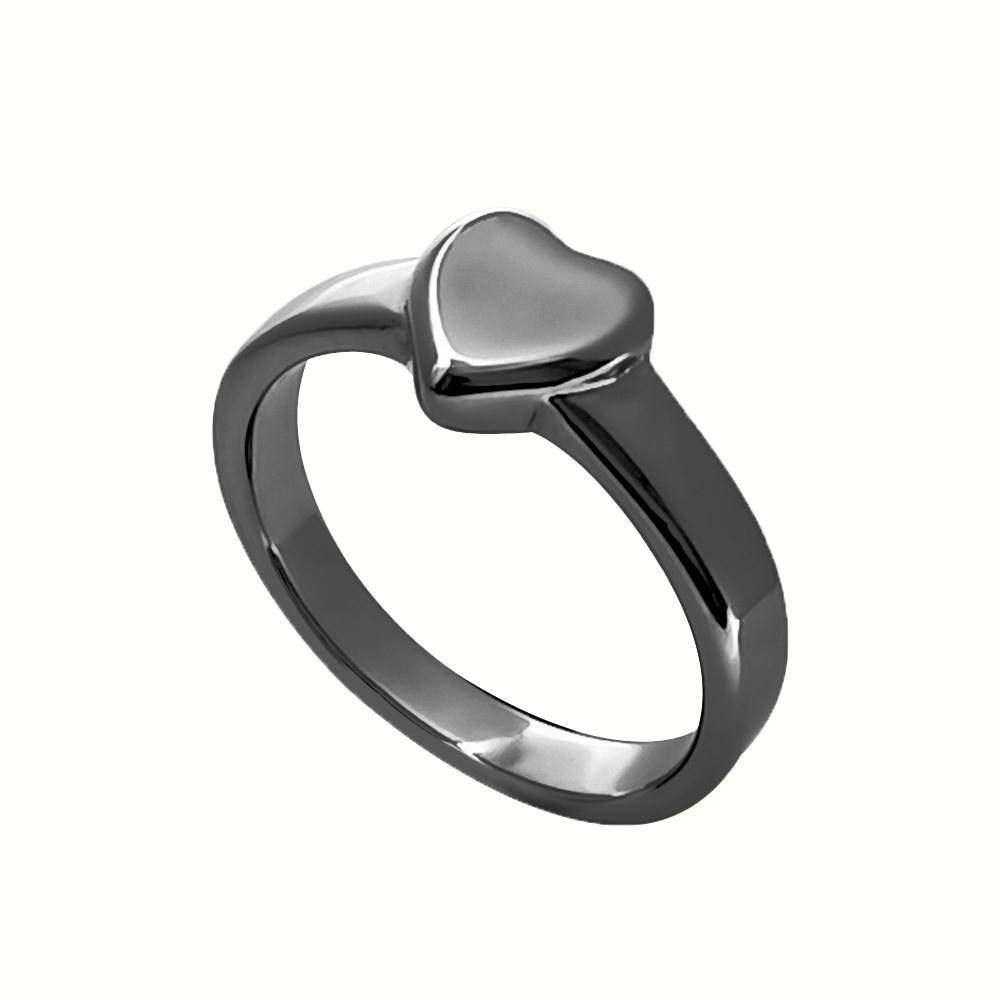 R06028 Love Cast Ring Black