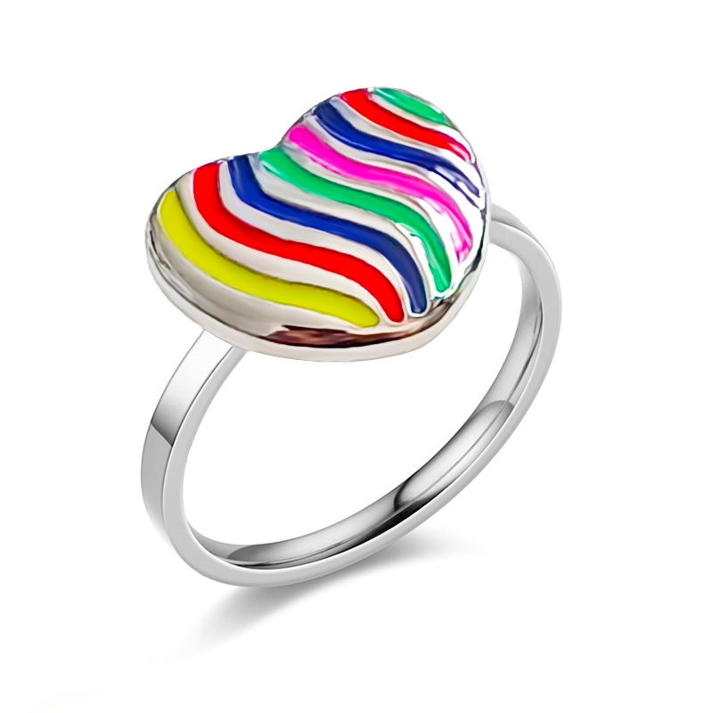 A mixed color oil dripping ring