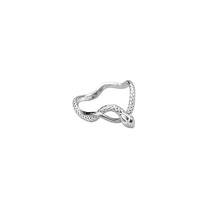 Snake Ring (White Gold)