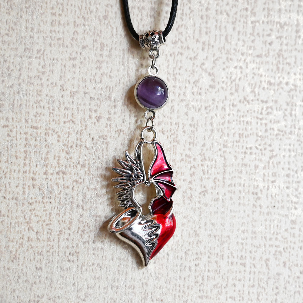 Human heart amethyst