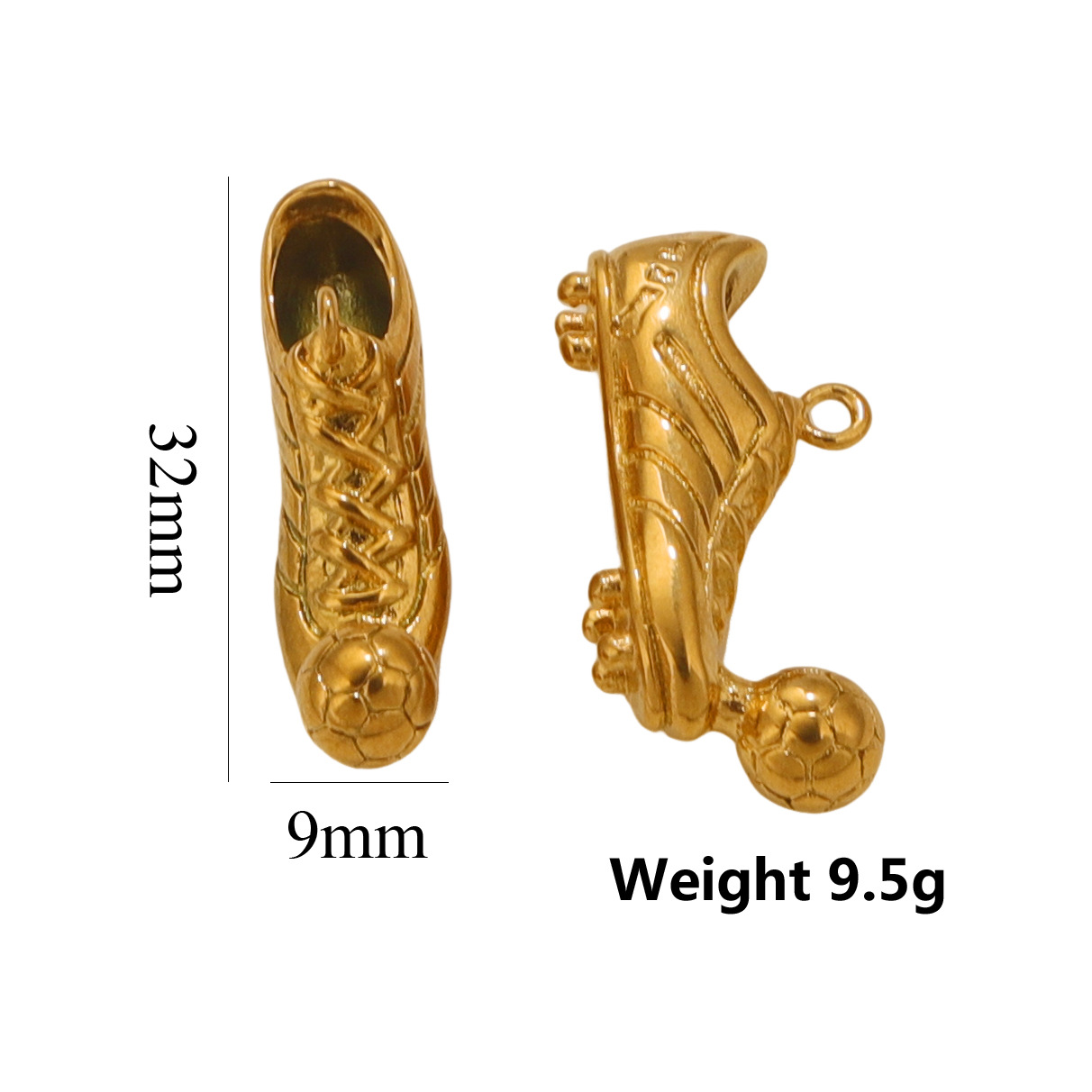 Sneaker pendant-gold