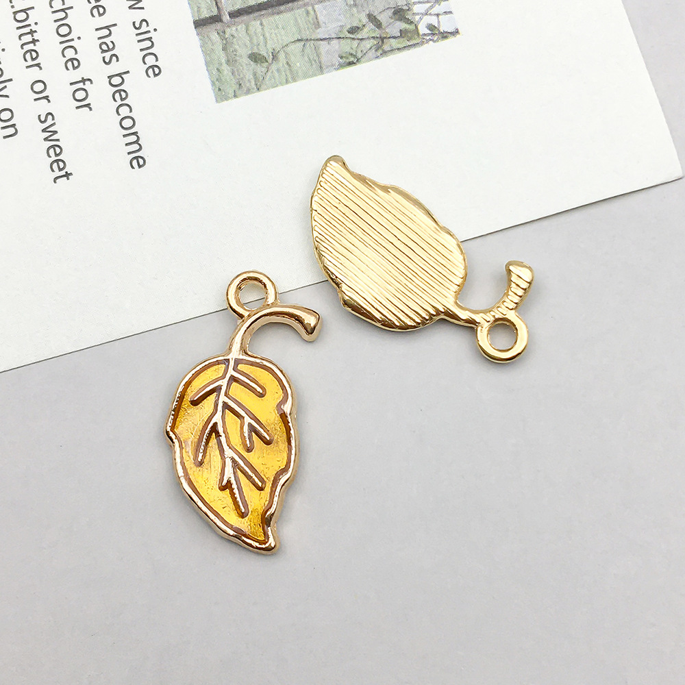 1 yellow dripping leaf 12*20mm-0.9g-14362