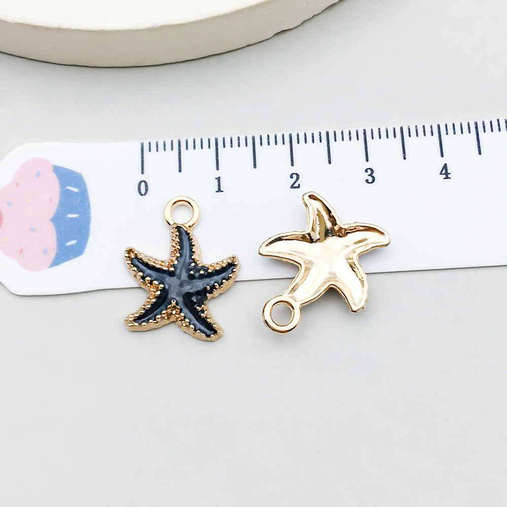 1 black oil dripping starfish 15*18mm-1.1g-8613