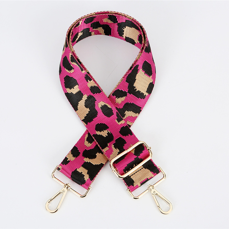 122 size rose red leopard gold accessories