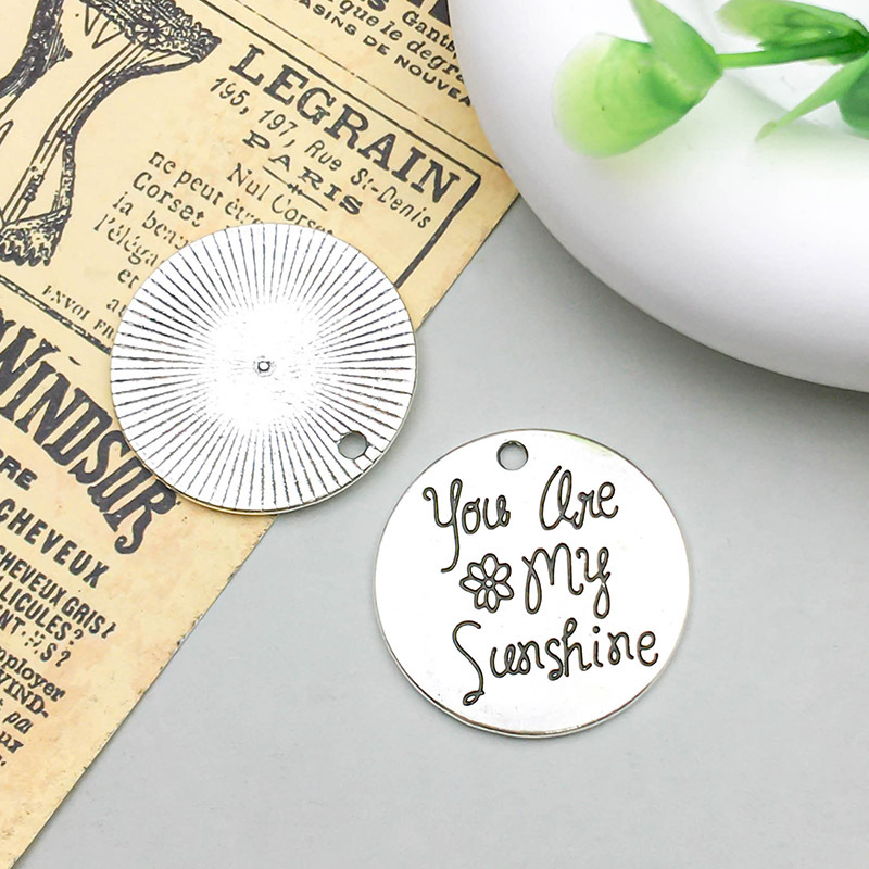 1 letter you are my sunshine25 * 25mm-3.1g-8995