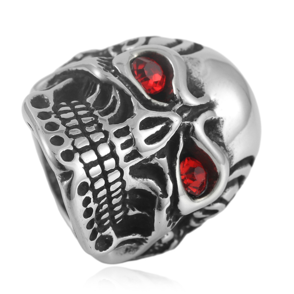 Silver red stone