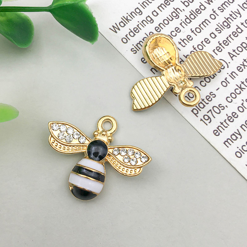 1 oil dripping bee Black 18*22mm-1.5g-11874