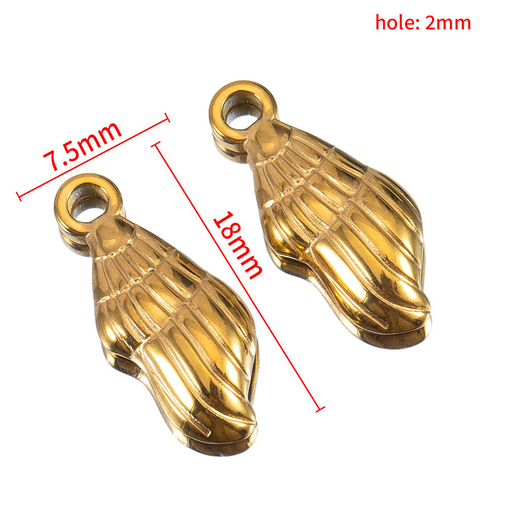 7.5×18mm large conch-gold