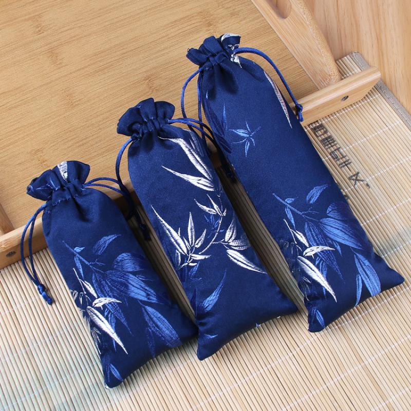 Dark blue bamboo leaves