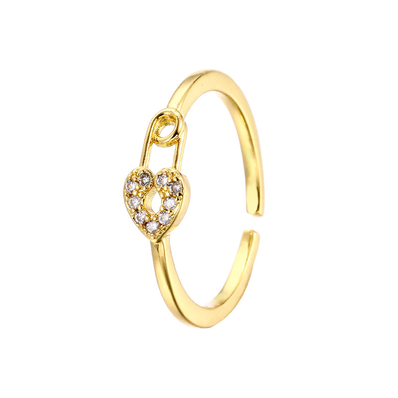 Love clip ring (gold)